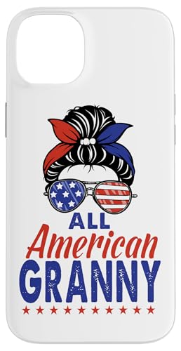 All American Granny Grandma Sunglasses USA Flag 4th of July Hülle für iPhone 14 Plus All American Granny Grandma Sunglasses USA Flag 4th of July Hülle für iPhone 14 Plus von All American 4th of July Matching Family