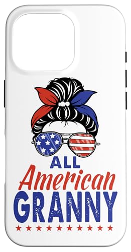 All American Granny Grandma Sunglasses USA Flag 4th of July Hülle für iPhone 16 Pro All American Granny Grandma Sunglasses USA Flag 4th of July Hülle für iPhone 16 Pro von All American 4th of July Matching Family