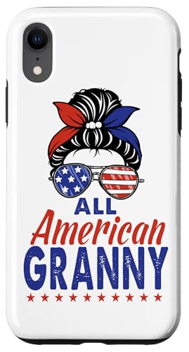All American Granny Grandma Sunglasses USA Flag 4th of July Hülle für iPhone XR All American Granny Grandma Sunglasses USA Flag 4th of July Hülle für iPhone XR von All American 4th of July Matching Family