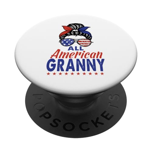 All American Granny Grandma Sunglasses USA Flag 4th of July PopSockets Klebender PopGrip All American Granny Grandma Sunglasses USA Flag 4th of July PopSockets Klebender PopGrip von All American 4th of July Matching Family