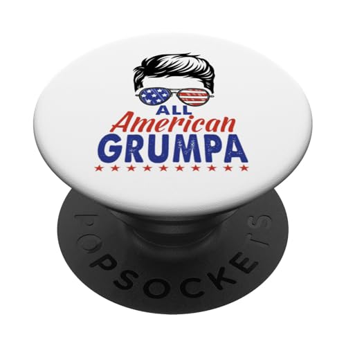 All American Grumpa Sunglasses USA Flag 4th of July PopSockets Klebender PopGrip All American Grumpa Sunglasses USA Flag 4th of July PopSockets Klebender PopGrip von All American 4th of July Matching Family