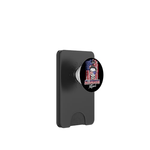All American Mimi Patriotic Messy Bun Skull USA 4th Of July PopSockets PopWallet für MagSafe All American Mimi Patriotic Messy Bun Skull USA 4th Of July PopSockets PopWallet für MagSafe von All American 4th of July Matching Family
