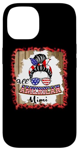 All American Mimi Patriotic Messy Bun Usa Flag 4th of July Hülle für iPhone 14 All American Mimi Patriotic Messy Bun Usa Flag 4th of July Hülle für iPhone 14 von All American 4th of July Matching Family