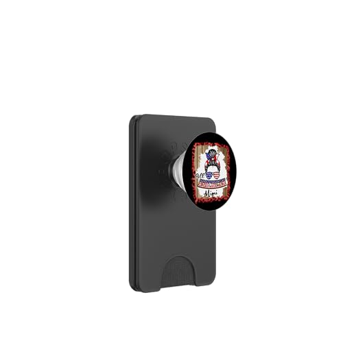 All American Mimi Patriotic Messy Bun Usa Flag 4th of July PopSockets PopWallet für MagSafe All American Mimi Patriotic Messy Bun Usa Flag 4th of July PopSockets PopWallet für MagSafe von All American 4th of July Matching Family