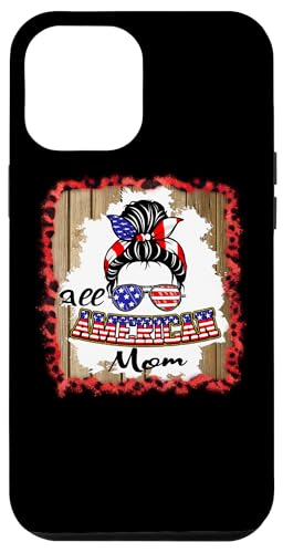 All American Mom Patriotic Messy Bun Usa Flag 4th of July Hülle für iPhone 12 Pro Max All American Mom Patriotic Messy Bun Usa Flag 4th of July Hülle für iPhone 12 Pro Max von All American 4th of July Matching Family