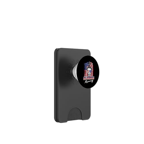 All American Mommy Patriotic Messy Bun Skull USA 4th Of July PopSockets PopWallet für MagSafe All American Mommy Patriotic Messy Bun Skull USA 4th Of July PopSockets PopWallet für MagSafe von All American 4th of July Matching Family