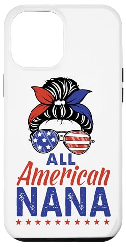 All American Nana Grandma Sunglasses USA Flag 4th of July Hülle für iPhone 12 Pro Max von All American 4th of July Matching Family