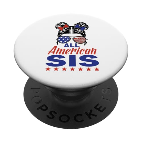 All American Sister 4th of July Sunglasses USA Flag PopSockets Klebender PopGrip All American Sister 4th of July Sunglasses USA Flag PopSockets Klebender PopGrip von All American 4th of July Matching Family