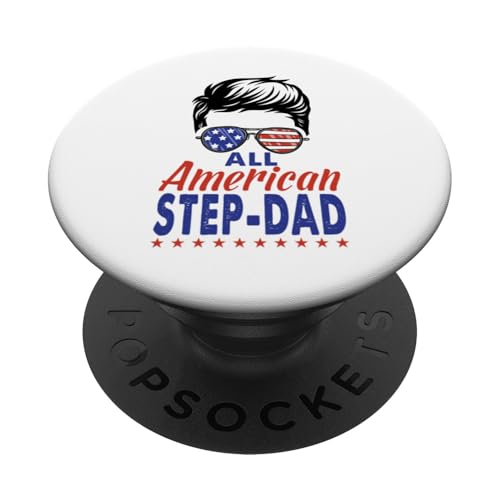 All American Step-Dad Sunglasses USA Flag 4th of July PopSockets Klebender PopGrip All American Step-Dad Sunglasses USA Flag 4th of July PopSockets Klebender PopGrip von All American 4th of July Matching Family