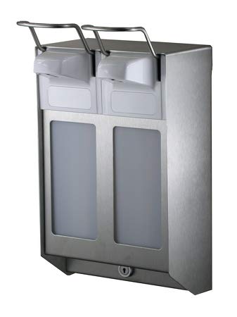 ALLCARE 8315 MediQo-line MQDV10E DUO Seifen- und Desinfektionsmittelspender Rostfreier Stahl, 1000 ml kurzer Hebel ALLCARE 8315 MediQo-line MQDV10E DUO Seifen- und Desinfektionsmittelspender Rostfreier Stahl, 1000 ml kurzer Hebel von All Care