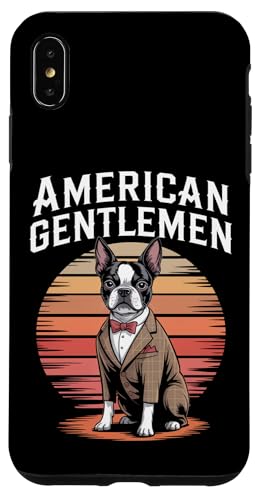American Gentleman Boston Terrier Hundeanzug im Vintage-Stil bei Sonnenuntergang Hülle für iPhone XS Max American Gentleman Boston Terrier Hundeanzug im Vintage-Stil bei Sonnenuntergang Hülle für iPhone XS Max von All Dog Breeds