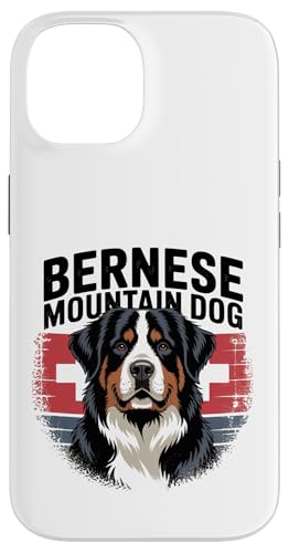 Berner Sennenhund mit Schweizer Flagge - Vintage Berner Design Hülle für iPhone 14 Berner Sennenhund mit Schweizer Flagge - Vintage Berner Design Hülle für iPhone 14 von All Dog Breeds