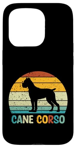Cane Corso Vintage-Silhouette bei Sonnenuntergang | Italienischer Mastiff Hülle für iPhone 15 Pro Cane Corso Vintage-Silhouette bei Sonnenuntergang | Italienischer Mastiff Hülle für iPhone 15 Pro von All Dog Breeds