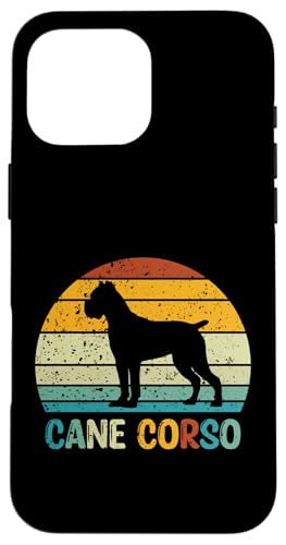 Cane Corso Vintage-Silhouette bei Sonnenuntergang | Italienischer Mastiff Hülle für iPhone 16 Pro Max Cane Corso Vintage-Silhouette bei Sonnenuntergang | Italienischer Mastiff Hülle für iPhone 16 Pro Max von All Dog Breeds