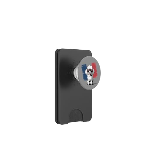 Coole französische Pudel-Flagge, Used-Look PopSockets PopWallet für MagSafe Coole französische Pudel-Flagge, Used-Look PopSockets PopWallet für MagSafe von All Dog Breeds