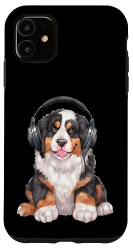Cooler Berner Sennenhund mit Kopfhörer Berner Musikliebhaber Hülle für iPhone 11 Cooler Berner Sennenhund mit Kopfhörer Berner Musikliebhaber Hülle für iPhone 11 von All Dog Breeds
