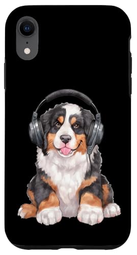 Cooler Berner Sennenhund mit Kopfhörer Berner Musikliebhaber Hülle für iPhone XR Cooler Berner Sennenhund mit Kopfhörer Berner Musikliebhaber Hülle für iPhone XR von All Dog Breeds