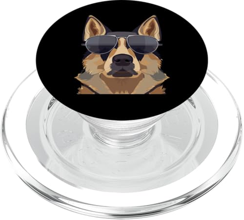 Cooler Schäferhund mit Sonnenbrille PopSockets PopGrip für MagSafe Cooler Schäferhund mit Sonnenbrille PopSockets PopGrip für MagSafe von All Dog Breeds