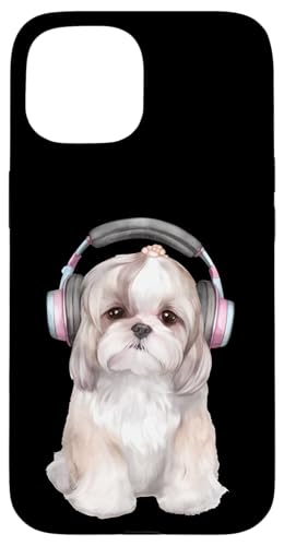 Cooles Shih Tzu mit Kopfhörern | Music-Loving Hülle für iPhone 15 Cooles Shih Tzu mit Kopfhörern | Music-Loving Hülle für iPhone 15 von All Dog Breeds