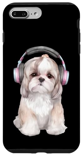 Cooles Shih Tzu mit Kopfhörern | Music-Loving Hülle für iPhone 7 Plus/8 Plus von All Dog Breeds