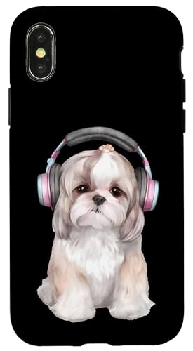 Cooles Shih Tzu mit Kopfhörern | Music-Loving Hülle für iPhone X/XS Cooles Shih Tzu mit Kopfhörern | Music-Loving Hülle für iPhone X/XS von All Dog Breeds