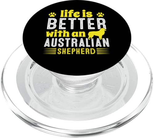Das Leben ist besser mit einem Australian Shepherd PopSockets PopGrip für MagSafe Das Leben ist besser mit einem Australian Shepherd PopSockets PopGrip für MagSafe von All Dog Breeds