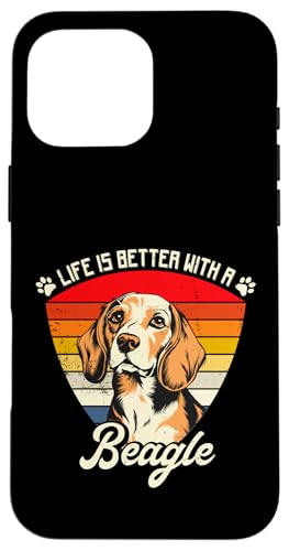 Das Leben ist besser mit einem Beagle Hülle für iPhone 16 Pro Max Das Leben ist besser mit einem Beagle Hülle für iPhone 16 Pro Max von All Dog Breeds