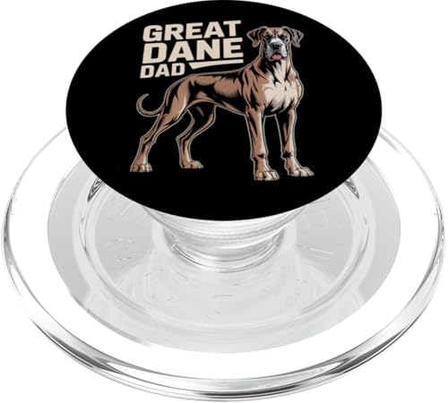 Deutsche Dogge Papa | Fettgedruckter Schriftzug Gentle Giant Dog Owner PopSockets PopGrip für MagSafe Deutsche Dogge Papa | Fettgedruckter Schriftzug Gentle Giant Dog Owner PopSockets PopGrip für MagSafe von All Dog Breeds