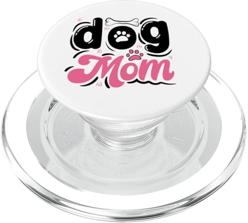 Dog Mom - cooler Schriftzug mit Pfotenabdruck PopSockets PopGrip für MagSafe Dog Mom - cooler Schriftzug mit Pfotenabdruck PopSockets PopGrip für MagSafe von All Dog Breeds