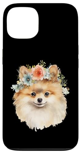 Floral Pomeranian - Süße Pom mit Blumenkrone Hülle für iPhone 13 Floral Pomeranian - Süße Pom mit Blumenkrone Hülle für iPhone 13 von All Dog Breeds