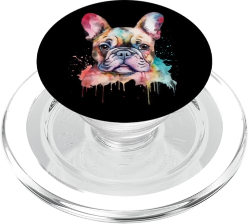 Französische Bulldogge Aquarellkunst PopSockets PopGrip für MagSafe Französische Bulldogge Aquarellkunst PopSockets PopGrip für MagSafe von All Dog Breeds