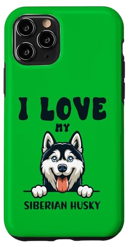 I Love My Siberian Husky - Niedliches Husky Geschenk für Hundeliebhaber Hülle für iPhone 11 Pro von All Dog Breeds