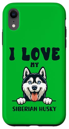 I Love My Siberian Husky - Niedliches Husky Geschenk für Hundeliebhaber Hülle für iPhone XR I Love My Siberian Husky - Niedliches Husky Geschenk für Hundeliebhaber Hülle für iPhone XR von All Dog Breeds