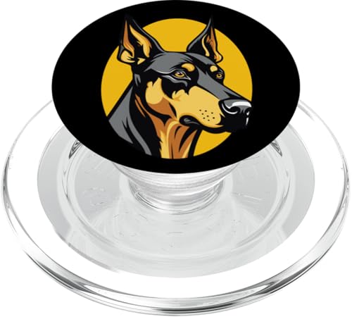 Intensives Dobermann-Pinscher-Porträt PopSockets PopGrip für MagSafe Intensives Dobermann-Pinscher-Porträt PopSockets PopGrip für MagSafe von All Dog Breeds