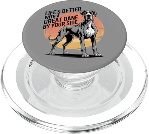 Life's Better With A Great Dogge | Vintage Dog Lover PopSockets PopGrip für MagSafe Life's Better With A Great Dogge | Vintage Dog Lover PopSockets PopGrip für MagSafe von All Dog Breeds