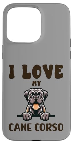 Niedlicher Cartoon Cane Corso | I Love My Cane Corso Dog Lover Hülle für iPhone 15 Pro Max Niedlicher Cartoon Cane Corso | I Love My Cane Corso Dog Lover Hülle für iPhone 15 Pro Max von All Dog Breeds