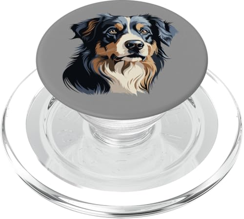Realistischer Australian Shepherd - Lebensechter australischer Hundeliebhaber PopSockets PopGrip für MagSafe Realistischer Australian Shepherd - Lebensechter australischer Hundeliebhaber PopSockets PopGrip für MagSafe von All Dog Breeds