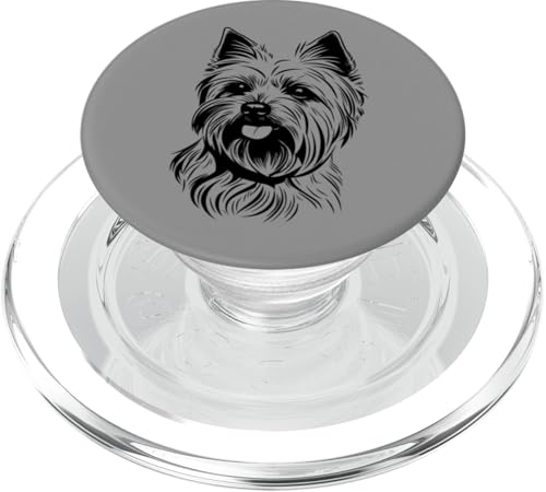 Silhouette eines Yorkshire-Terriers PopSockets PopGrip für MagSafe Silhouette eines Yorkshire-Terriers PopSockets PopGrip für MagSafe von All Dog Breeds