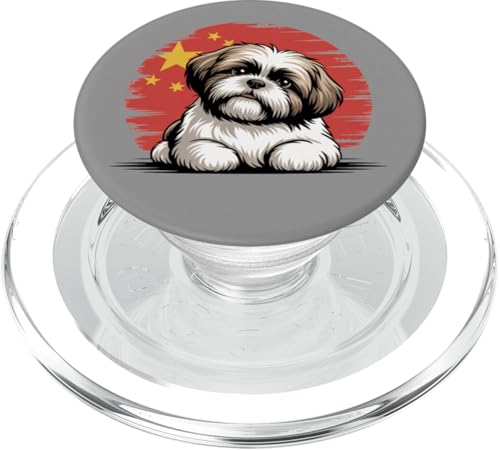 Vintage Shih Tzu - Chinesischer Löwe Hund Pride Design PopSockets PopGrip für MagSafe von All Dog Breeds