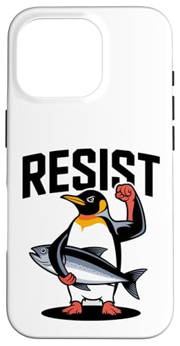 Widerstehen Sie dem lustigen Pinguin-Protestfisch, Faust Hülle für iPhone 16 Pro Widerstehen Sie dem lustigen Pinguin-Protestfisch, Faust Hülle für iPhone 16 Pro von All Dog Breeds