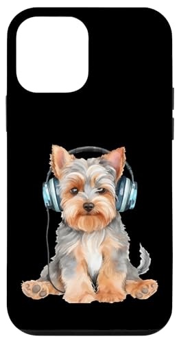 Yorkshire Terrier mit Kopfhörern Hülle für iPhone 12 mini von All Dog Breeds
