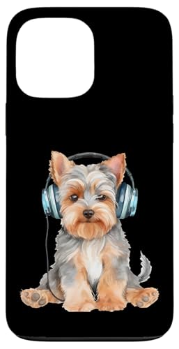 Yorkshire Terrier mit Kopfhörern Hülle für iPhone 13 Pro Max Yorkshire Terrier mit Kopfhörern Hülle für iPhone 13 Pro Max von All Dog Breeds