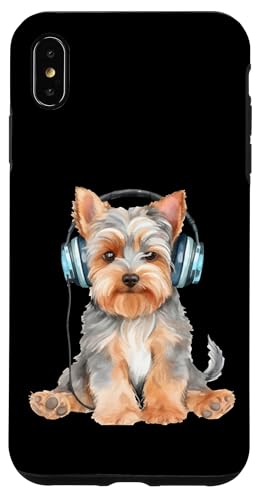 Yorkshire Terrier mit Kopfhörern Hülle für iPhone XS Max von All Dog Breeds