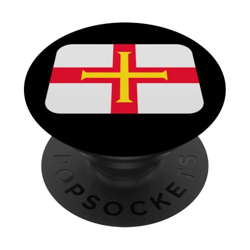 Flagge Guernsey PopSockets Klebender PopGrip von All Kinds Of Faces