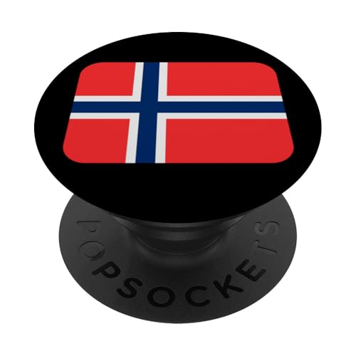 Flagge Norwegen PopSockets Klebender PopGrip von All Kinds Of Faces