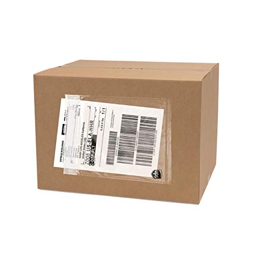 UPS Etikettenbeutel, 16,5 x 25,4 cm, Verpackungslisten-Umschlag, kommerzielle Qualität, -Etiketten, aschen, USV-Beutel, USV-Beutel, Etiketten für Aufbewahrungskörbe, 500 Stück von All Shipping Supplies Inc.