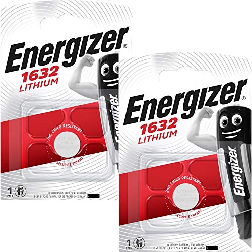 Energizer Cr1632 3-V-Lthium-Knopfzelle Dl1632, Autoschlüssel, Van Schlüsselanhänger, 2 Stück von All Trade Direct