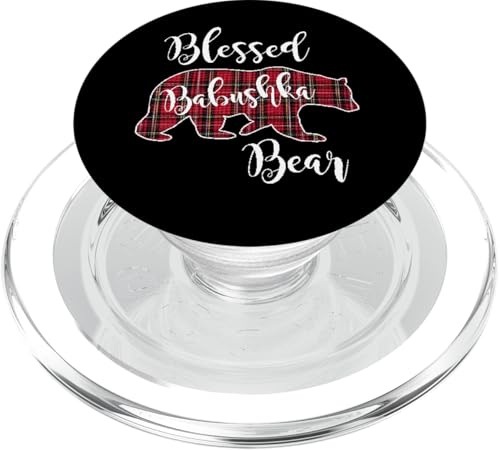 Gesegneter Babuschka-Bär, rotes Schottenkaro, lustiges Geschenk für Oma PopSockets PopGrip für MagSafe Gesegneter Babuschka-Bär, rotes Schottenkaro, lustiges Geschenk für Oma PopSockets PopGrip für MagSafe von All in the Bear Family