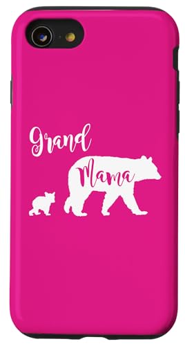 Grand Mama Bär Oma Bär mit 1 One Cub Hülle für iPhone SE (2020) / 7 / 8 von All in the Bear Family