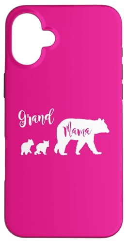 Grand Mama Bär mit 2 zwei Jungen Oma Großmutter Geschenk Hülle für iPhone 16 Plus Grand Mama Bär mit 2 zwei Jungen Oma Großmutter Geschenk Hülle für iPhone 16 Plus von All in the Bear Family